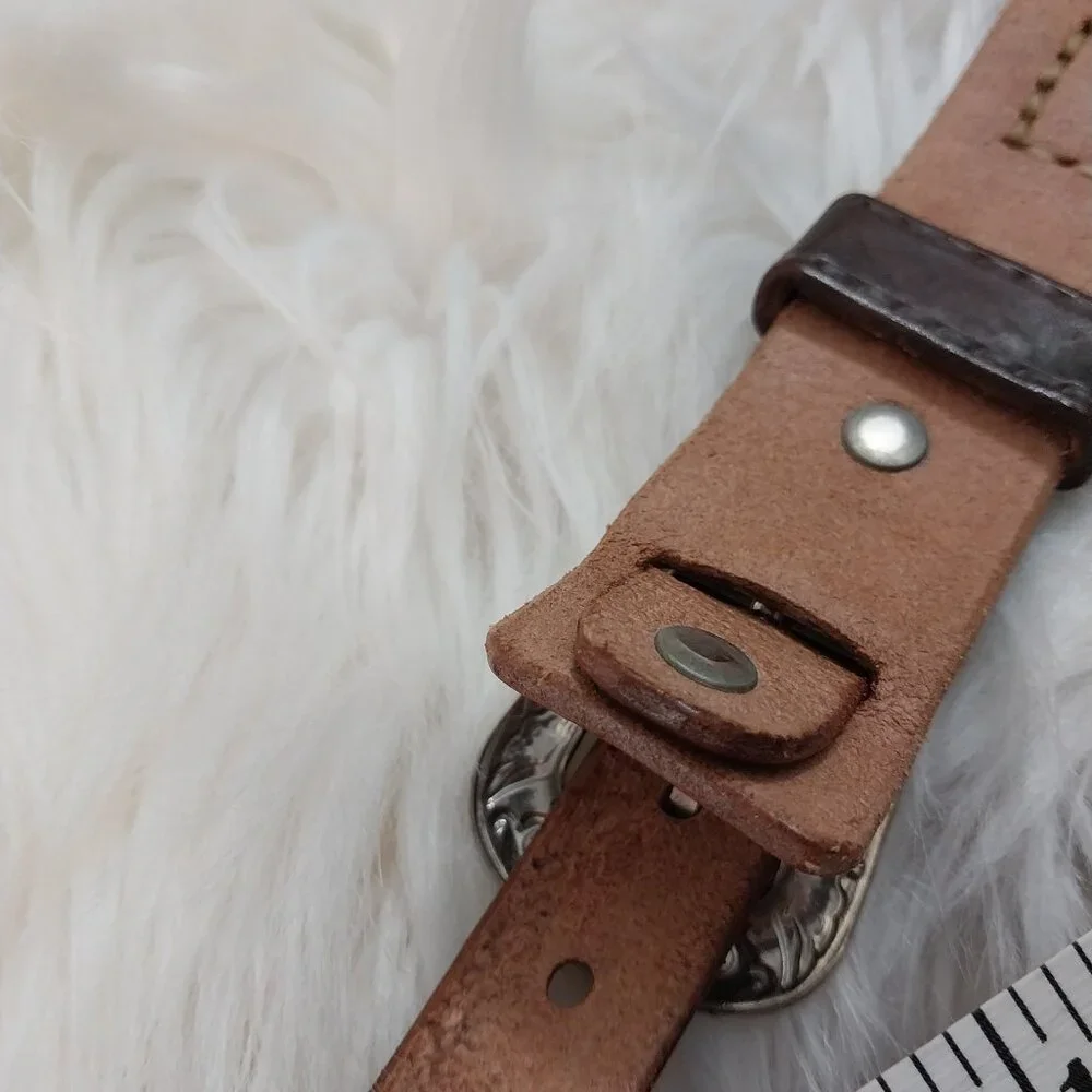 3770 Lot of 4 Un-Finished Leather Belts Tooled New With no Buckles. - Picture 8 of 15